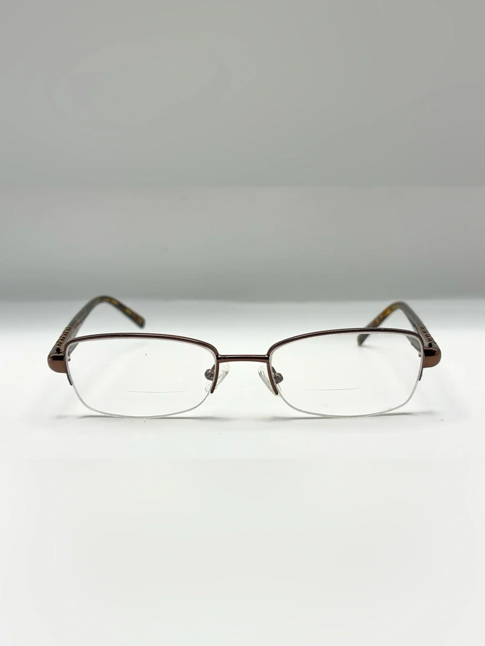 Oscar de la Renta OSL466 Brown Half-Rim Sunglasses Frames Only